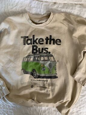 VW Bus Graphic Crewneck | Retro Chandail Oversized Sweatshirt Soft Super Comfy